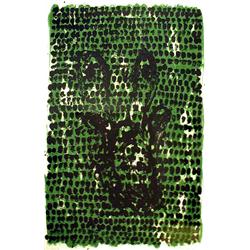 Georg Baselitz, Grunes Tuch (Green Cloth), Lithograph