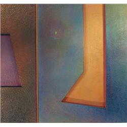 Warren Wolf, Hilluwl #5, Oil Painting