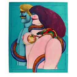 Richard Lindner, How it all began, Lithograph