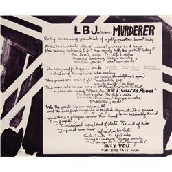 Mark di Suvero, L.B. Johnson Murderer, Lithograph