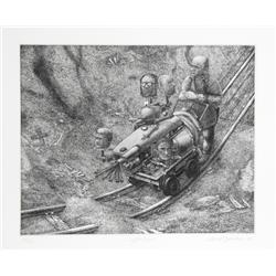 David Becker, Light Rail, Etching