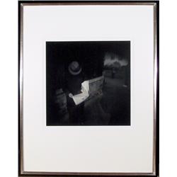 Tony Perrotet, Man Reading a Newspaper, Photograph