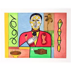 Mimmo Paladino, Mathematica 5, Aquatint Etching