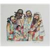Image 1 : Jovan Obican, Men and the Torah, Offset Lithograph