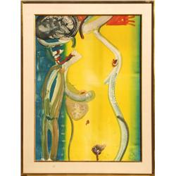 Romare Bearden, Nude, Monoprint