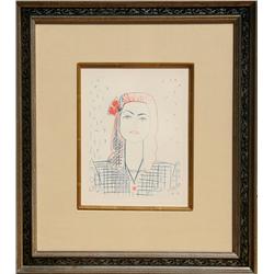 Pablo Picasso, Plate 11, Portrait, Pochoir