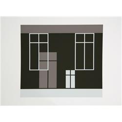 Josef Albers, Geometric Abstract Serigraph