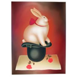 Igor Galanin, Rabbit in Hat, Serigraph