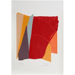Larry Zox, Red Line I, Serigraph