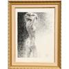 Image 1 : Louis Fabien, Standing Nude, Pastel Drawing