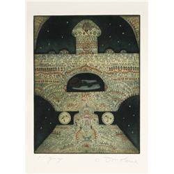 Tighe O'Donoghue, The Shrine, Aquatint Etching