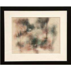 Norman Lewis, Abstract Ink and Watercolor