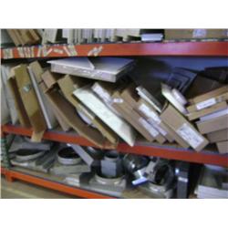 SHELF OF GRILLS/COVERS/REGISTER