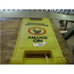 LOT OF CAUTION SIGNS