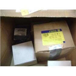 BOX OF ELECTRICAL PARTS