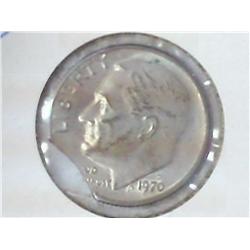 ERROR 1970-D CLIPPED PLANCHET ROOSEVELT DIME