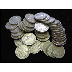40 ASSORTED 1930'S BUFFALO NICKELS
