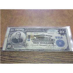 1902 $10 NATIONAL CURRENCY LOUISVILLE