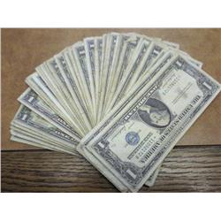 50 ASSORTED $1 SILVER CERTIFICATES