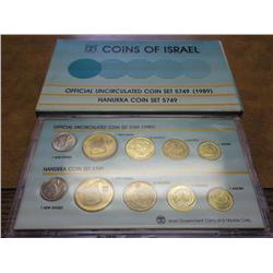 1989 ISRAEL UNC COIN SET