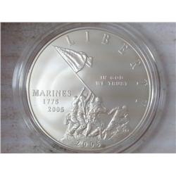 2005 MARINE CORPS SILVER DOLLAR (UNC)