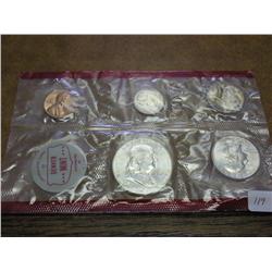 PARTIAL 1962 US MINT SET (UNC) D MINT ONLY SILVER