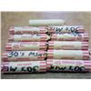 Image 1 : 11 ROLLS OF ASSORTED 1930'S LINCOLN WHEATS