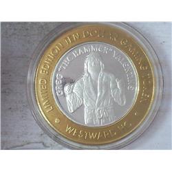 WESTWARD HO CASINO $10 SILVER TOKEN (UNC)