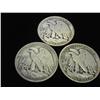 Image 2 : 1935, 36 & 38 WALKING LIBERTY HALF DOLLARS