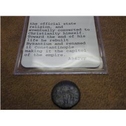 AD 307-337 CONSTANTINE I BRONZE REDUCED FOLLIS