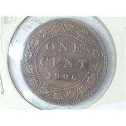 1906 CANADA LARGE ONE CENT (EXTRA FINE)