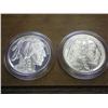 Image 1 : 2001 AMERICAN BUFFALO PF & UNC SILVER DOLLARS