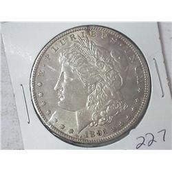 1891-S MORGAN SILVER DOLLAR (UNC)