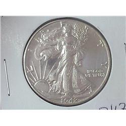 1942 WALKING LIBERTY HALF DOLLAR (AU)