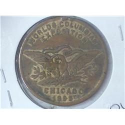 1893 CHICAGO WORLD COLUMBIAN EXPOSITION TOKEN