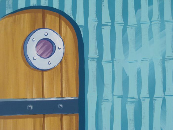 Original SpongeBob Door Animation Art Background Home