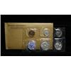Image 1 : 1956 Proof Set Original side opening flat package,  with CAMEO Franklin Half