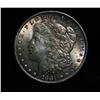 Image 2 : 1881-p Morgan Dollar $1 Grades Choice Uncirculated ms64  Rainbow Toned