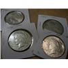 Image 1 : 4 Silver Peace Dollars