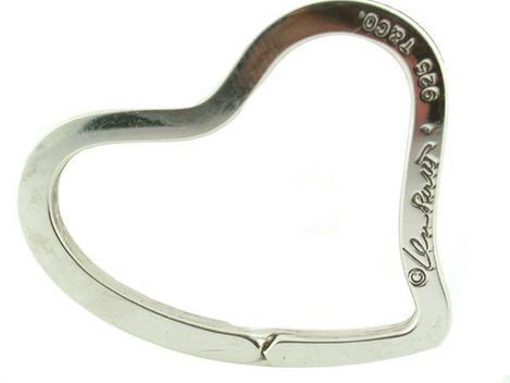Tiffany Elsa Peretti Open Heart Key Ring