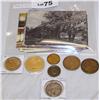 Image 1 : (2)Pi. Lot  Pack of Collector Postcards & A Bag of 6 Medals (2 X$)