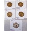 Image 1 : (5X $) Standing Libert Quarters VF-Fine 1926-D,S1927,1929-S, 1930-S