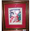 Image 1 : Marc Chagall Lithograph w/ COA 5/50 initialed MC 1923-26     (Custom Framed 26T X 23W)