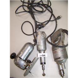 Lot of (3) Vintage working Tools Inclu: Craftsman Drill,Ram Saber Saw;Craftsman Commer. Hand grinder