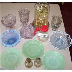 (13) Piece Vintage Glass & Misc. Lot .  AS Shown