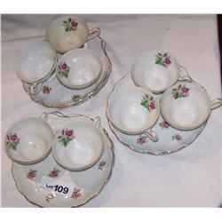 Vintage Serving for 8 Lunch plates & cups. Hinode Japan