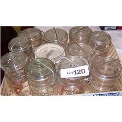 11 Ball Glass Jars.