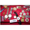 Image 1 : Aprox. 27 Piece Vinta Assorted lot Incl: (3) watches, coins, bracelet, cuff links, etc. AS SHOWN