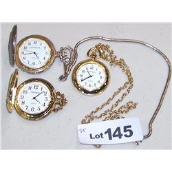 3 Pocket Watches.