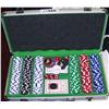 Image 1 : Poker chip set (as new) with metal case